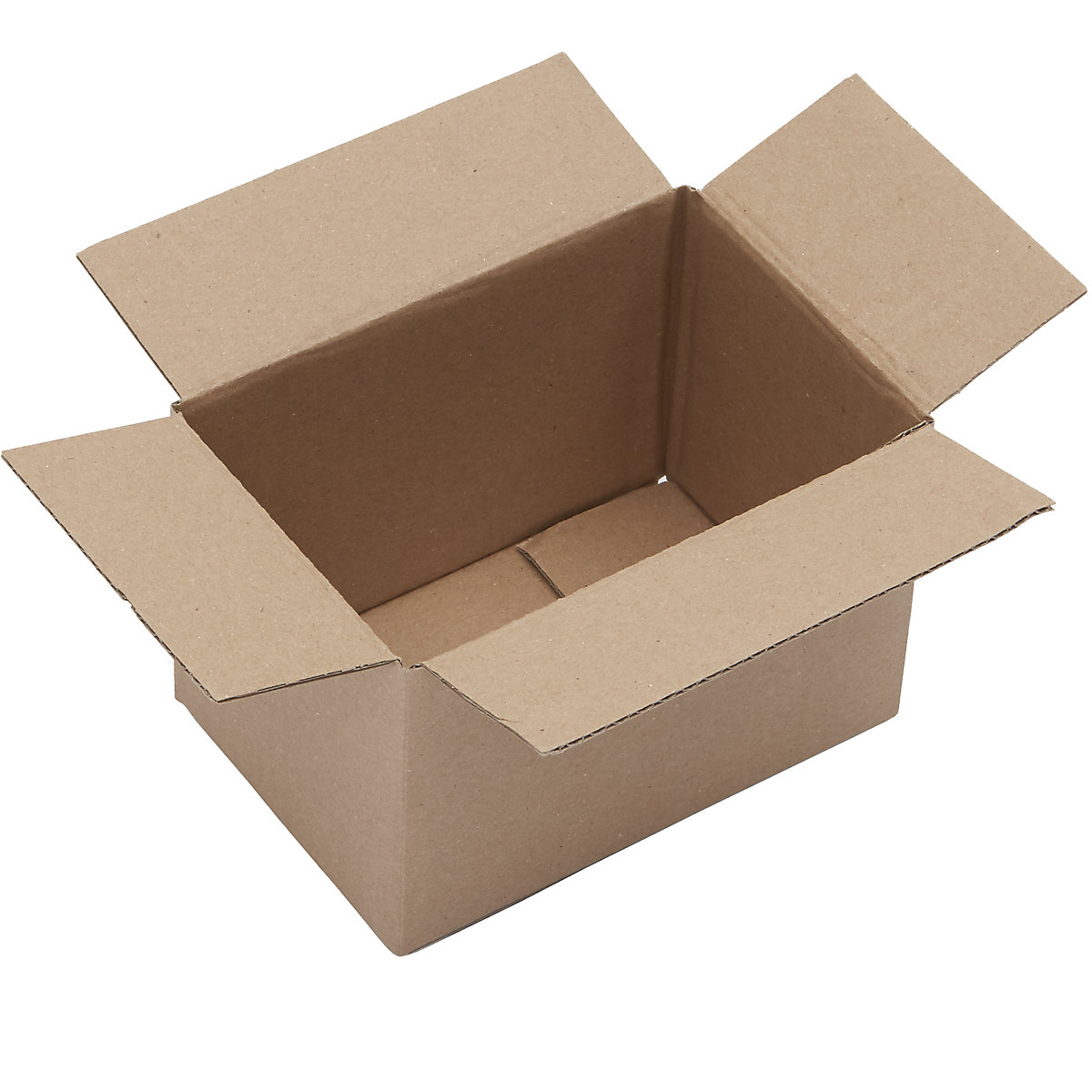 Corrugated cardboard folding boxes, FEFCO 0201, single fluted, pack of 50, internal dimensions 150 x 100 x 100 mm-1