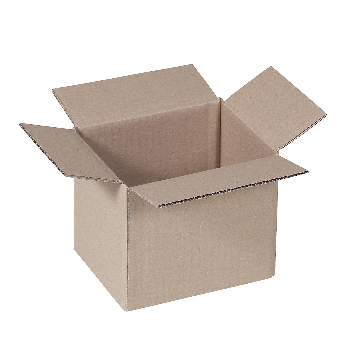 Folding cardboard box, FEFCO 0201, made of single fluted cardboard, internal dimensions 175 x 160 x 145 mm, pack of 50-3