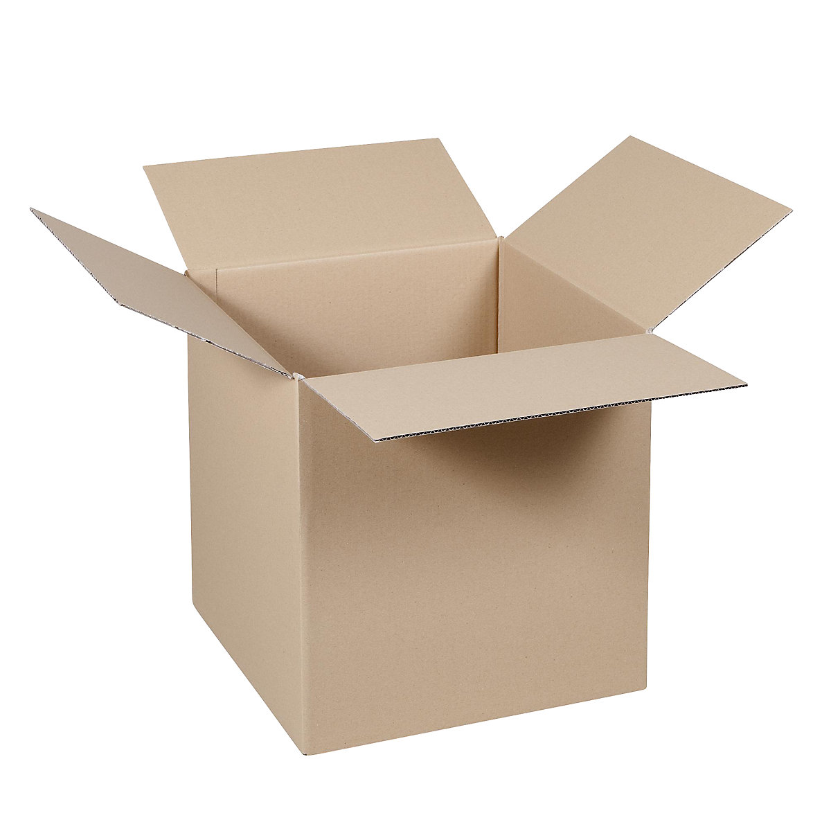 Folding cardboard box, FEFCO 0201, made of double fluted cardboard, internal dimensions 450 x 450 x 450 mm, pack of 50-22