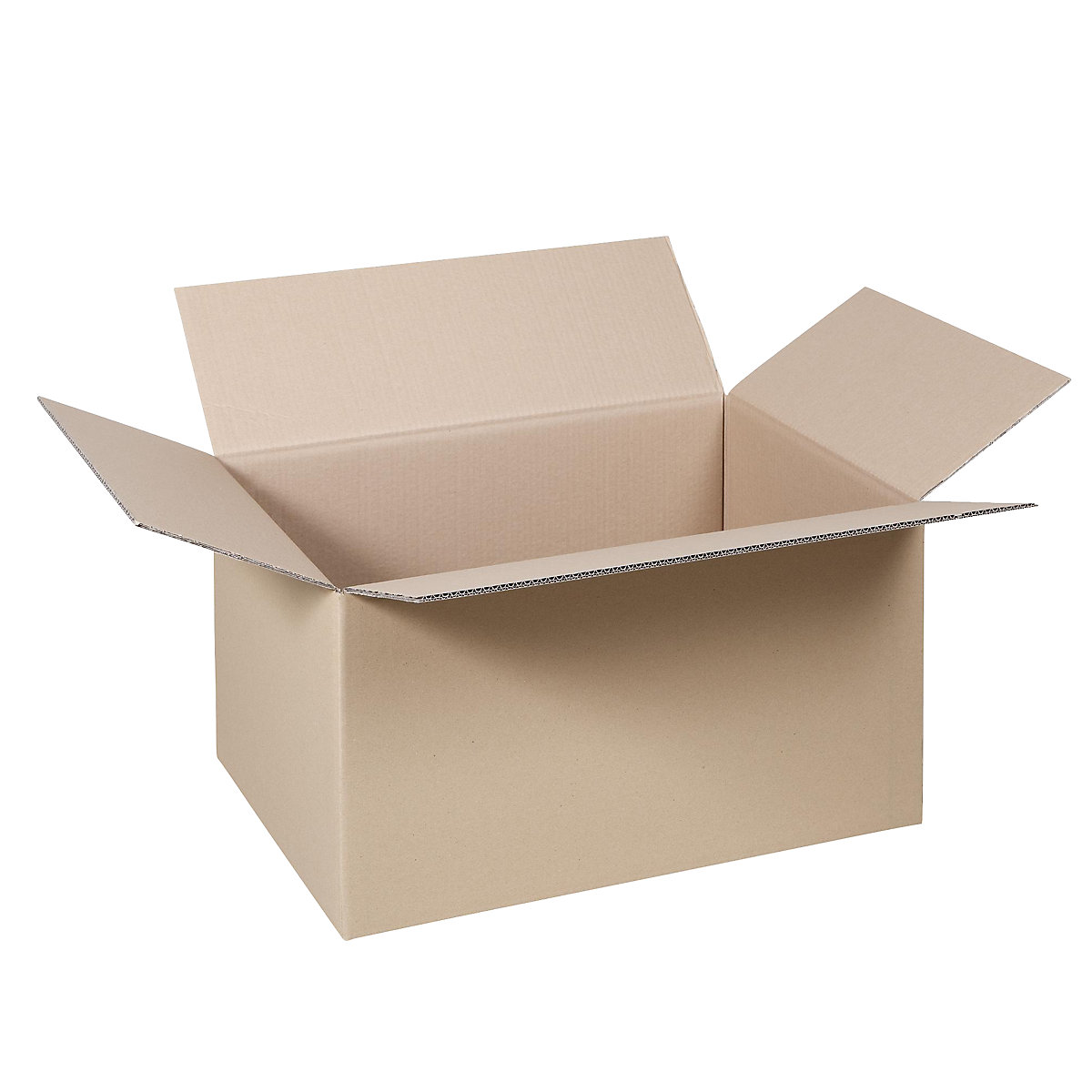 Folding cardboard box, FEFCO 0201, made of double fluted cardboard, internal dimensions 410 x 320 x 240 mm, pack of 50-31