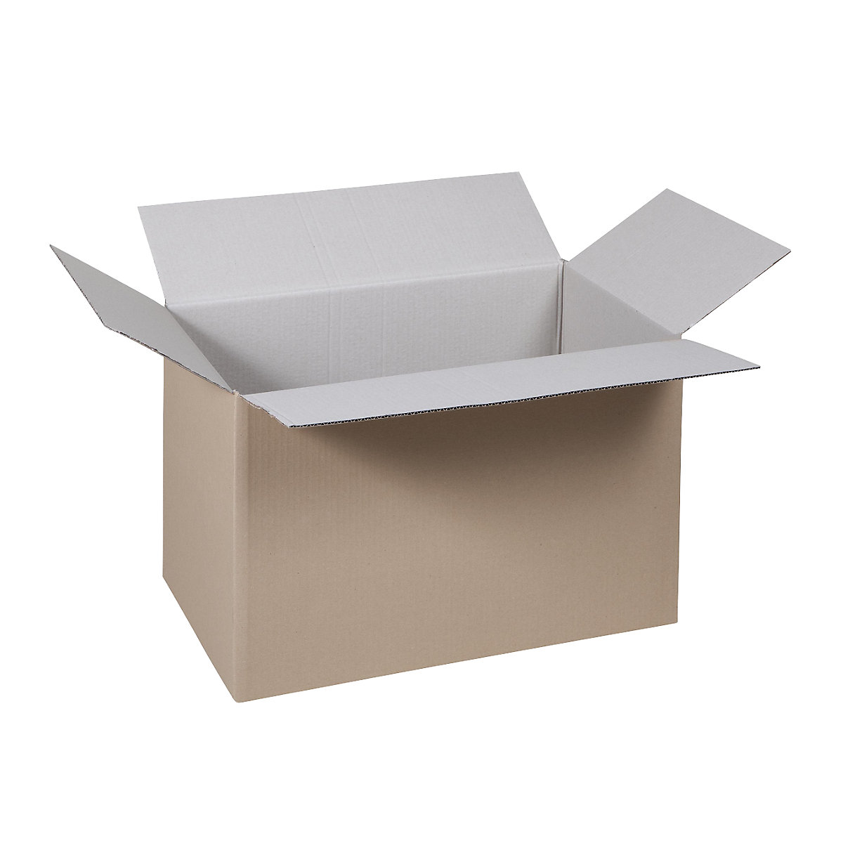 Folding cardboard box, FEFCO 0201, made of single fluted cardboard, internal dimensions 430 x 305 x 315 mm, pack of 50-34