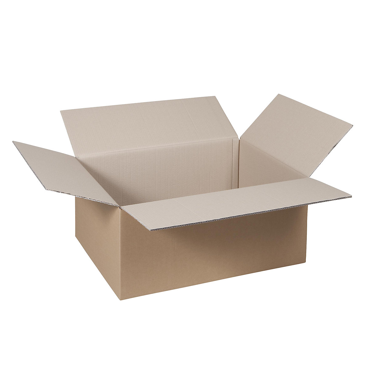 Folding cardboard box, FEFCO 0201, made of double fluted cardboard, internal dimensions 315 x 220 x 90 mm, pack of 50-47