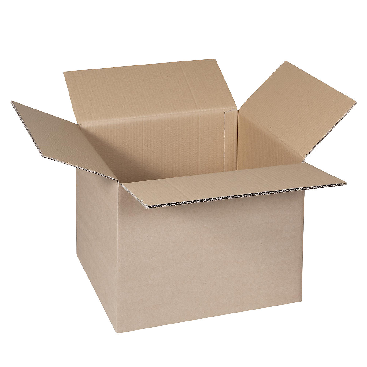 Folding cardboard box, FEFCO 0201, made of double fluted cardboard, internal dimensions 605 x 580 x 450 mm, pack of 50-20