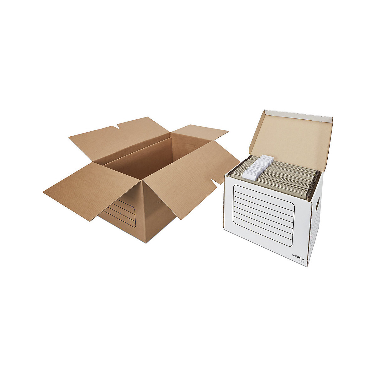Caisse carton à dossiers – ratioform (Illustration du produit 2)-1