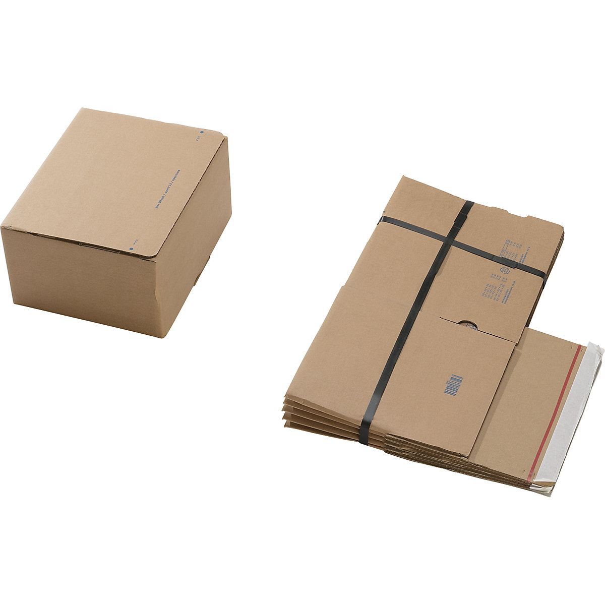 Cartons d'expédition, avec fond automatique et fermeture autocollante, dimensions intérieures L x l x h 260 x 220 x 130 mm, lot de 100-1