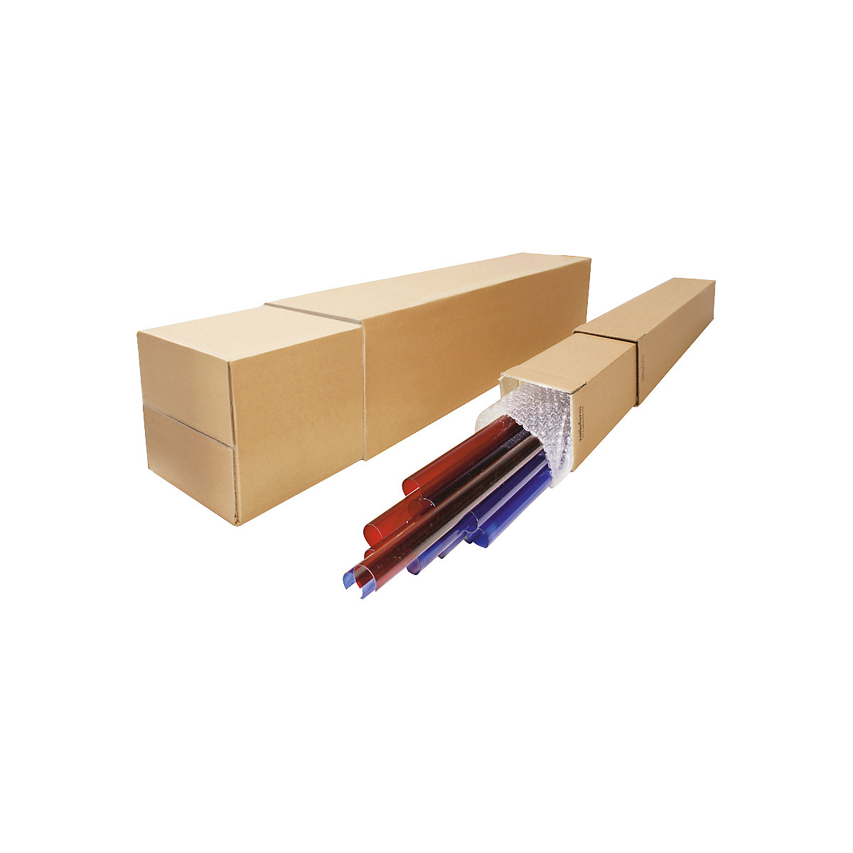 Emballage télescopique – ratioform, en 2 parties, hauteur réglable, L x l x h 110 x 110 x 1800 mm, simple cannelure, à partir de 10 pièces-0