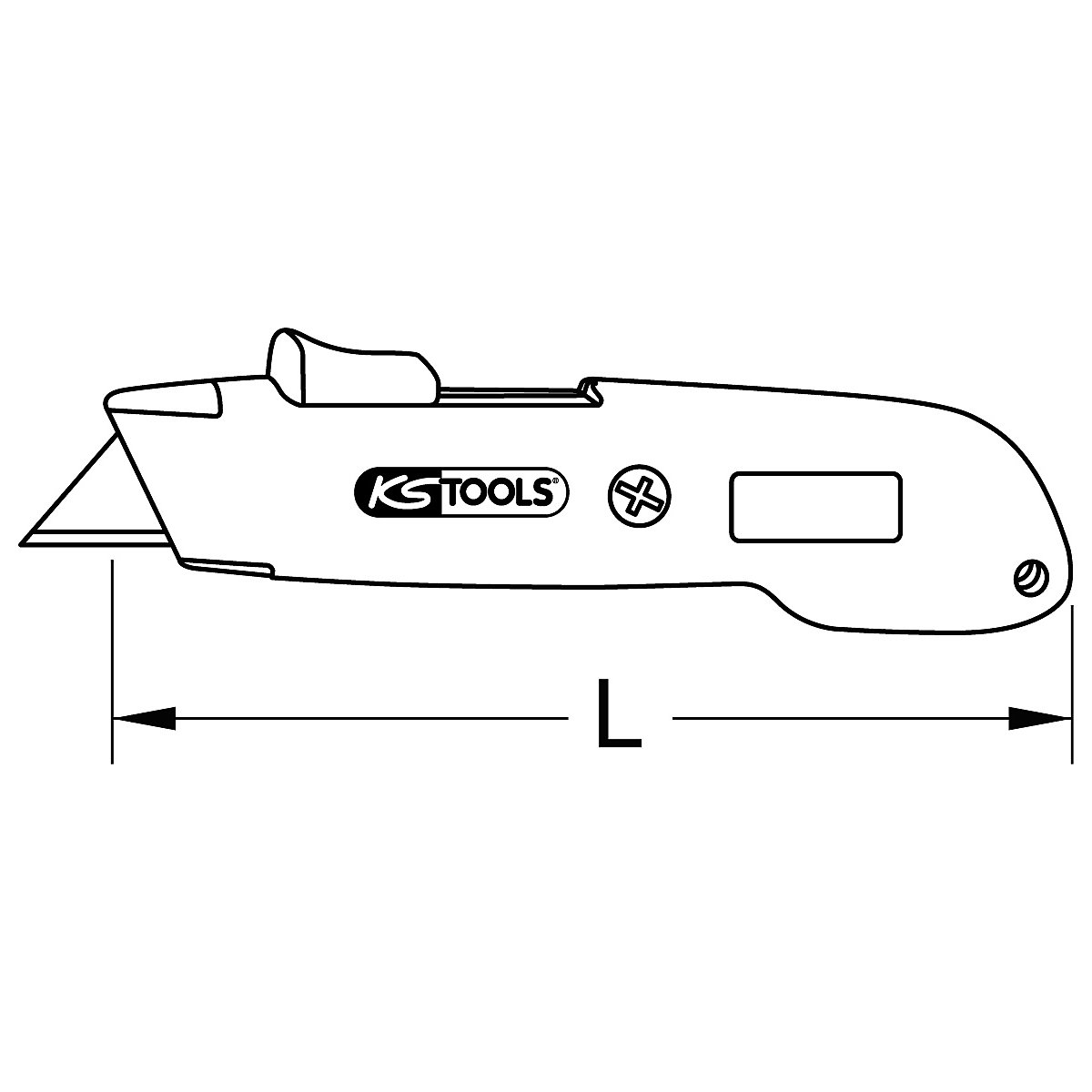 Cutter de sécurité universel à retour de lame automatique – KS Tools (Illustration du produit 5)-4