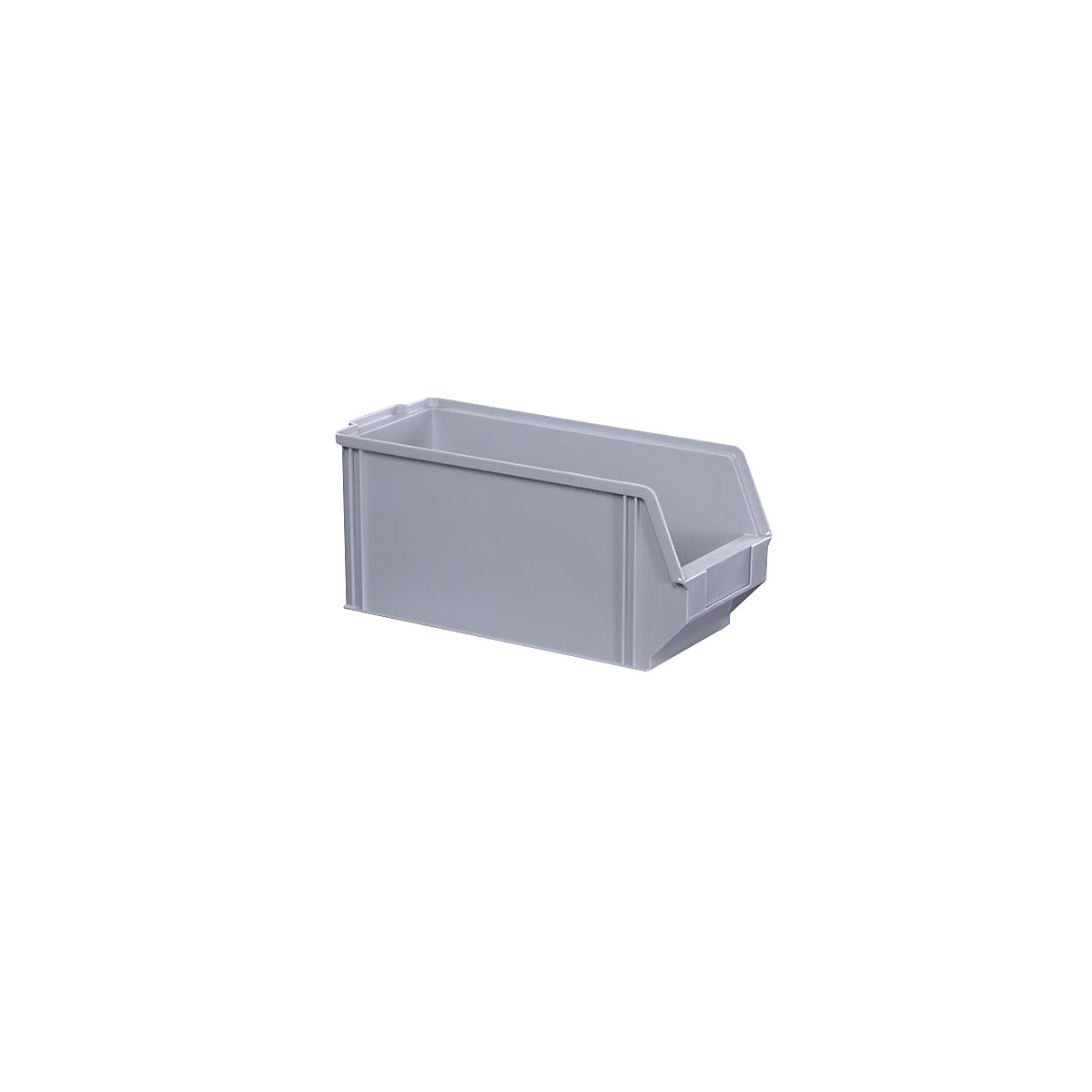 Cassettina in polistirene, lunghezza 350 mm, largh. x alt. 146 x 150 mm, conf. da 28 pz., grigio-0