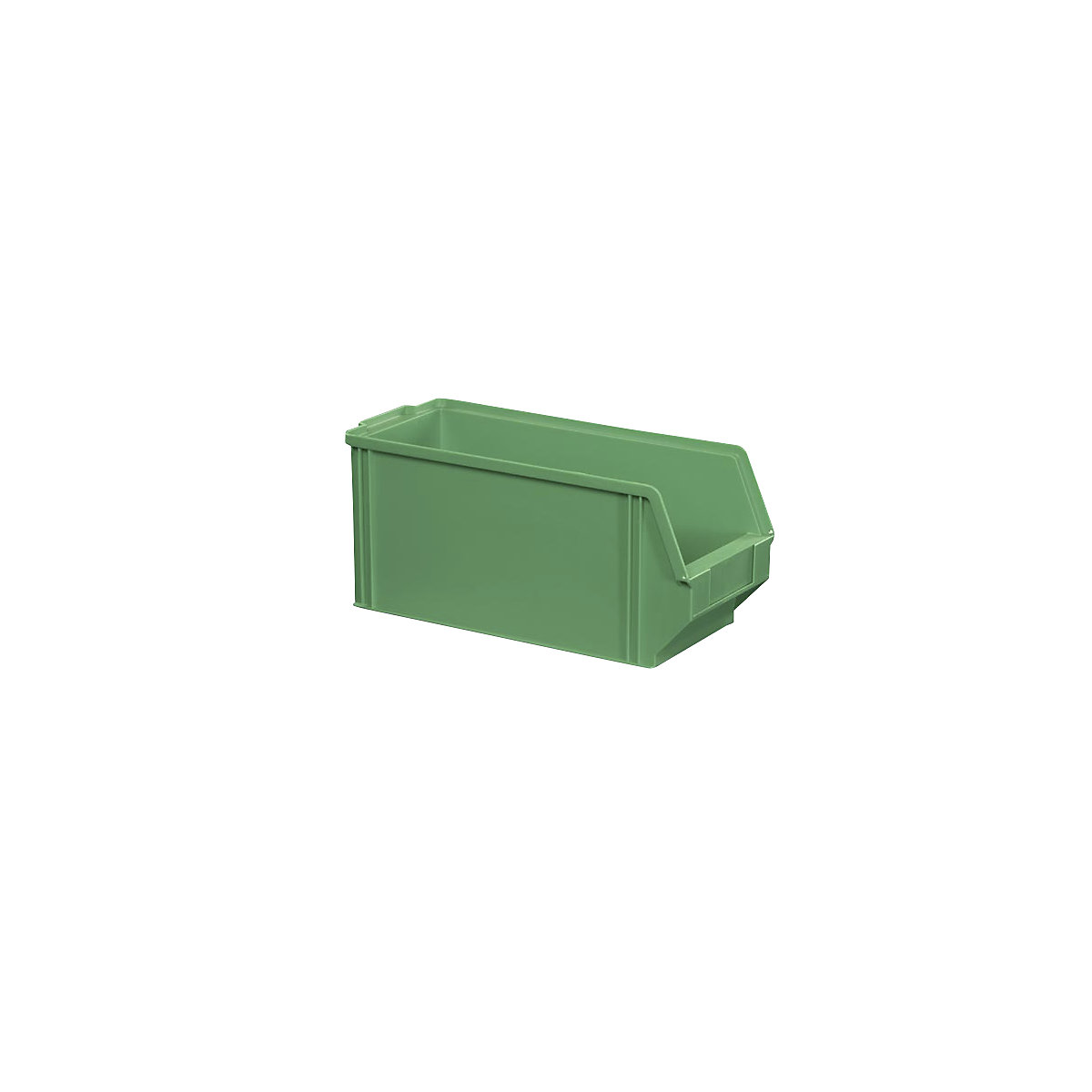 Cassettina in polistirene, lunghezza 350 mm, largh. x alt. 146 x 150 mm, conf. da 28 pz., verde-0
