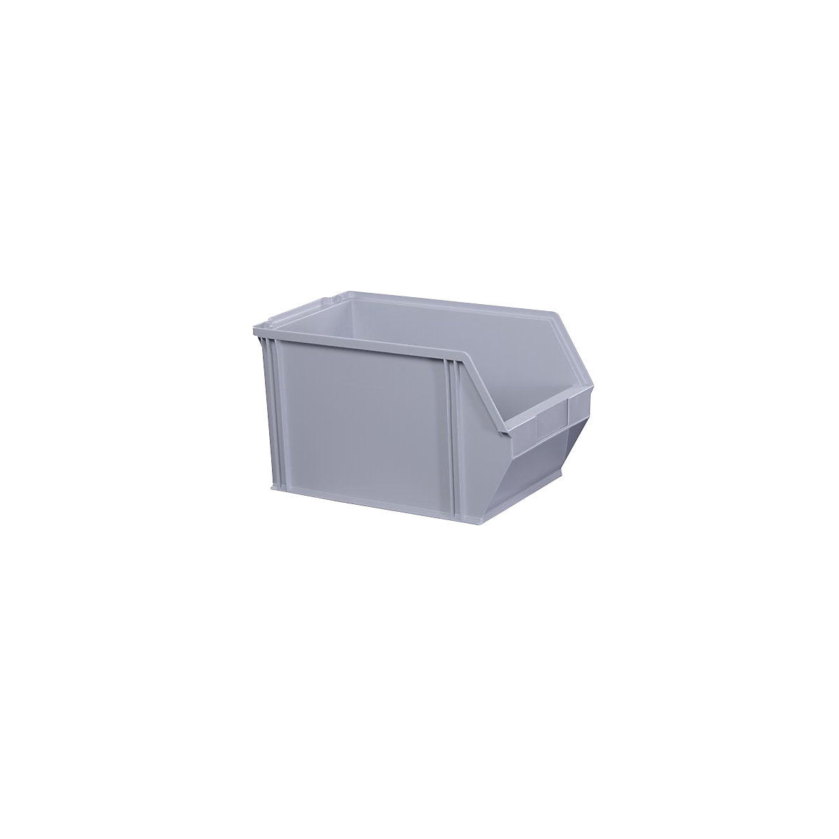Cassettina in polistirene, lunghezza 350 mm, largh. x alt. 200 x 200 mm, conf. da 12 pz., grigio-0