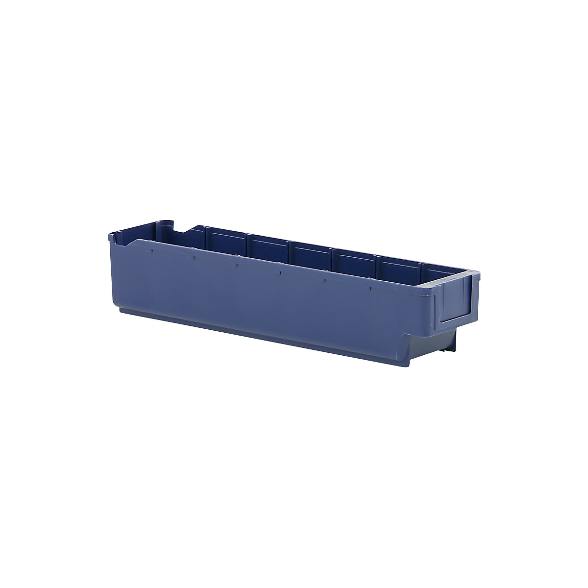 Cassettina per scaffali in polipropilene, blu, lungh. x largh. x alt. 400 x 94 x 80 mm, conf. da 40 pz.-0