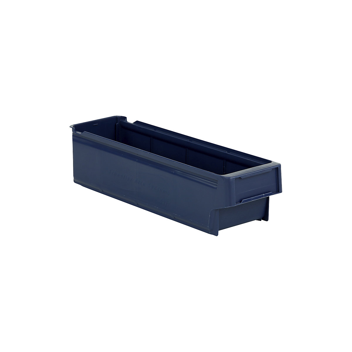 Cassettina per scaffali in polipropilene, blu, lungh. x largh. x alt. 400 x 115 x 100 mm, conf. da 24 pz.-0