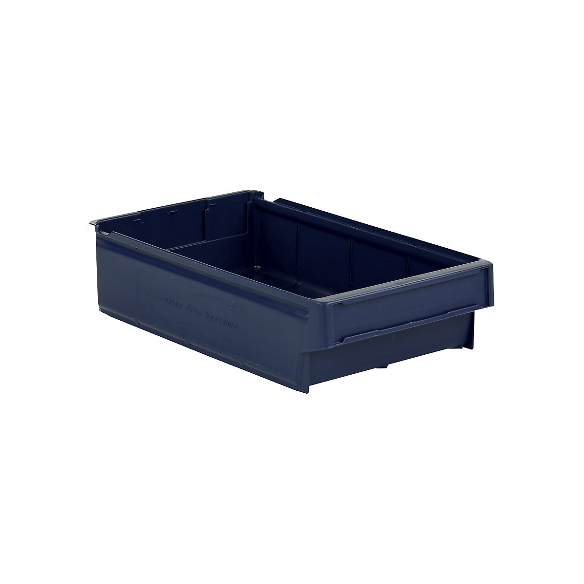 Cassettina per scaffali in polipropilene, blu, lungh. x largh. x alt. 400 x 230 x 100 mm, conf. da 12 pz.-0