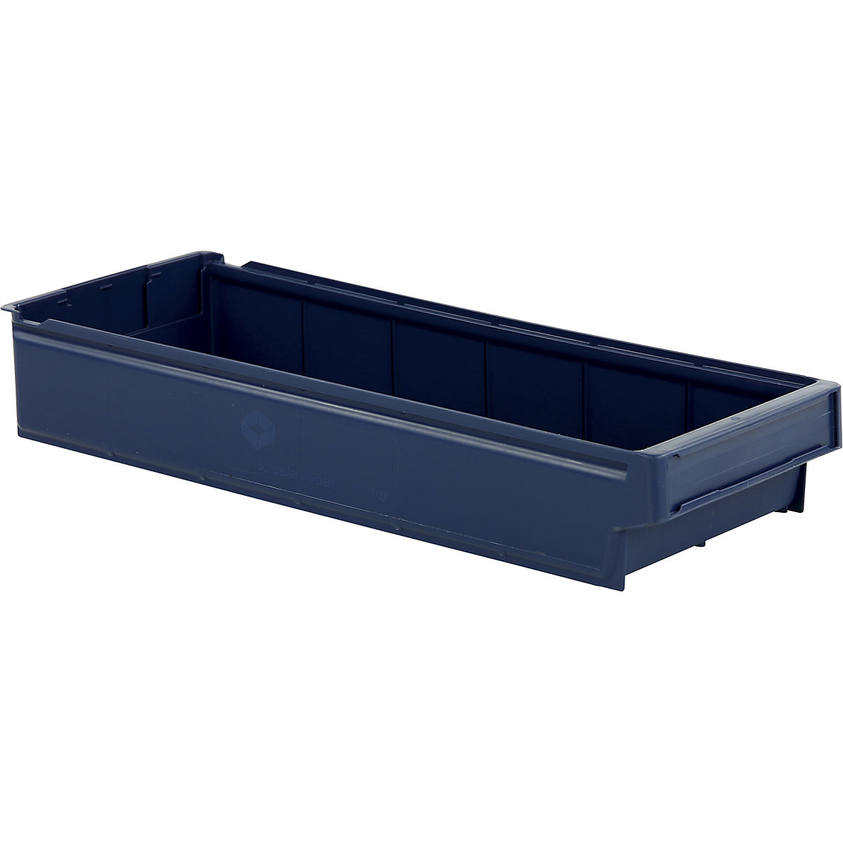 Cassettina per scaffali in polipropilene, blu, lungh. x largh. x alt. 600 x 230 x 100 mm, conf. da 8 pz.-0