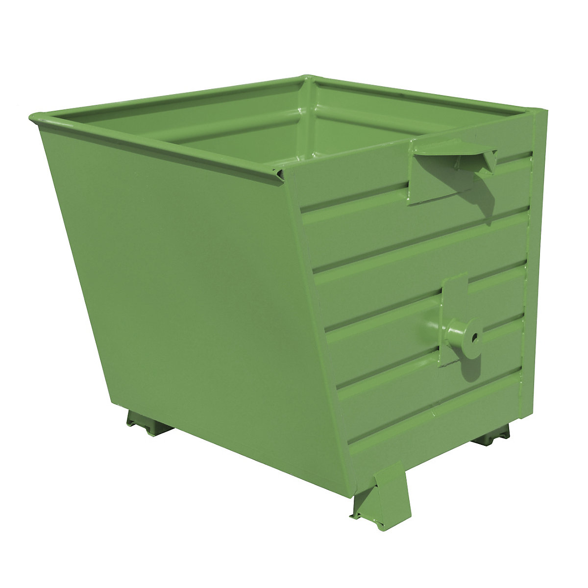 Cassone impilabile – eurokraft pro, capacità 0,55 m³, verde reseda RAL 6011-0