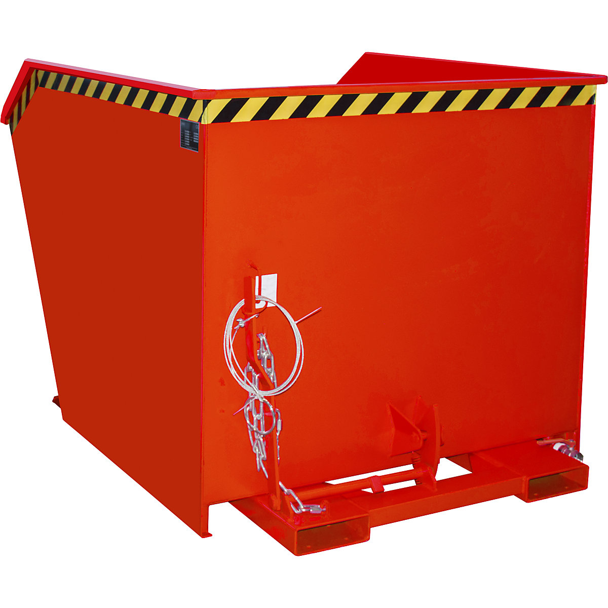 Contenitore per raccolta trucioli SGU – eurokraft pro, capacità 1,5 m³, rosso fuoco-0