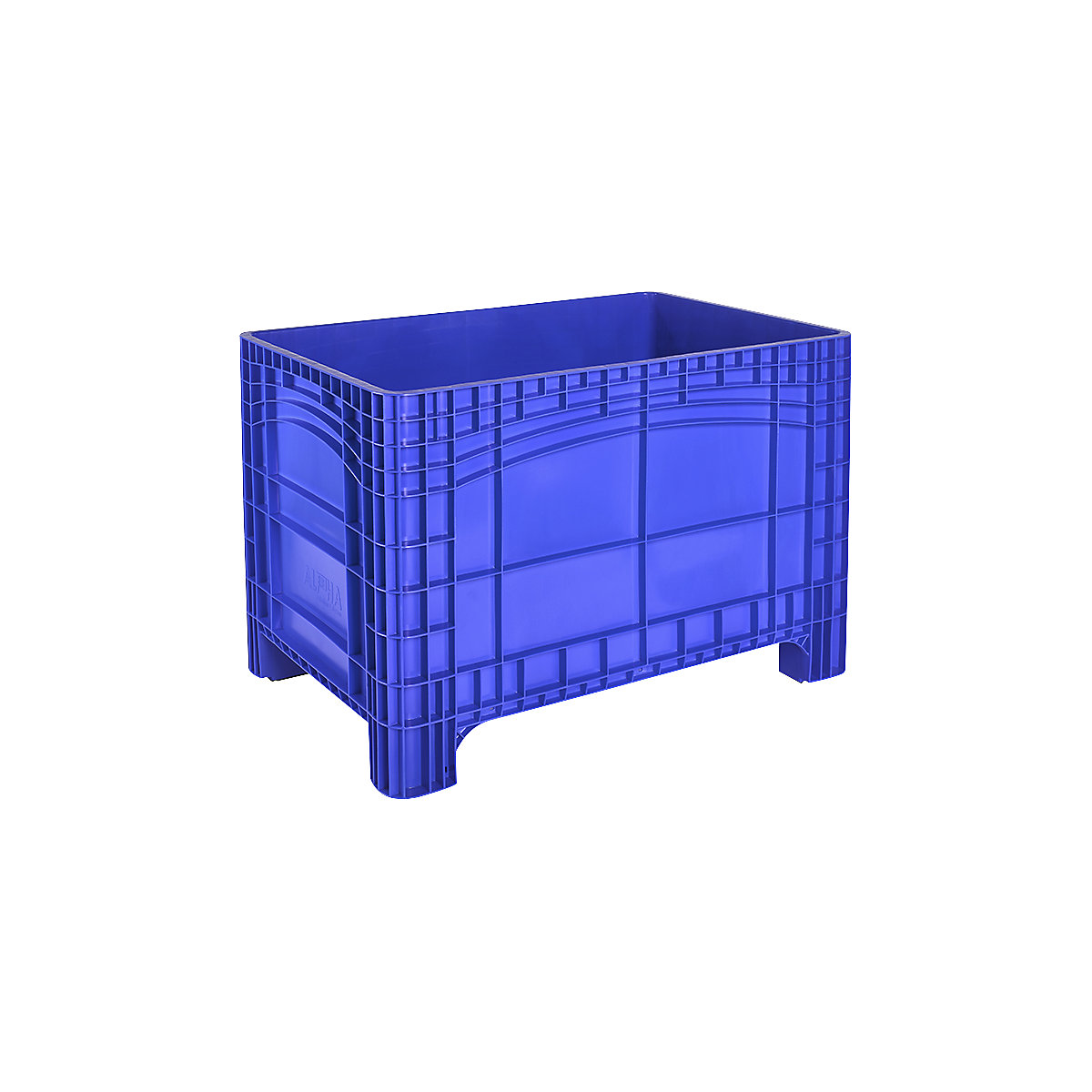 Contenitore supercapiente, capacità 535 l, 4 piedini, blu-0