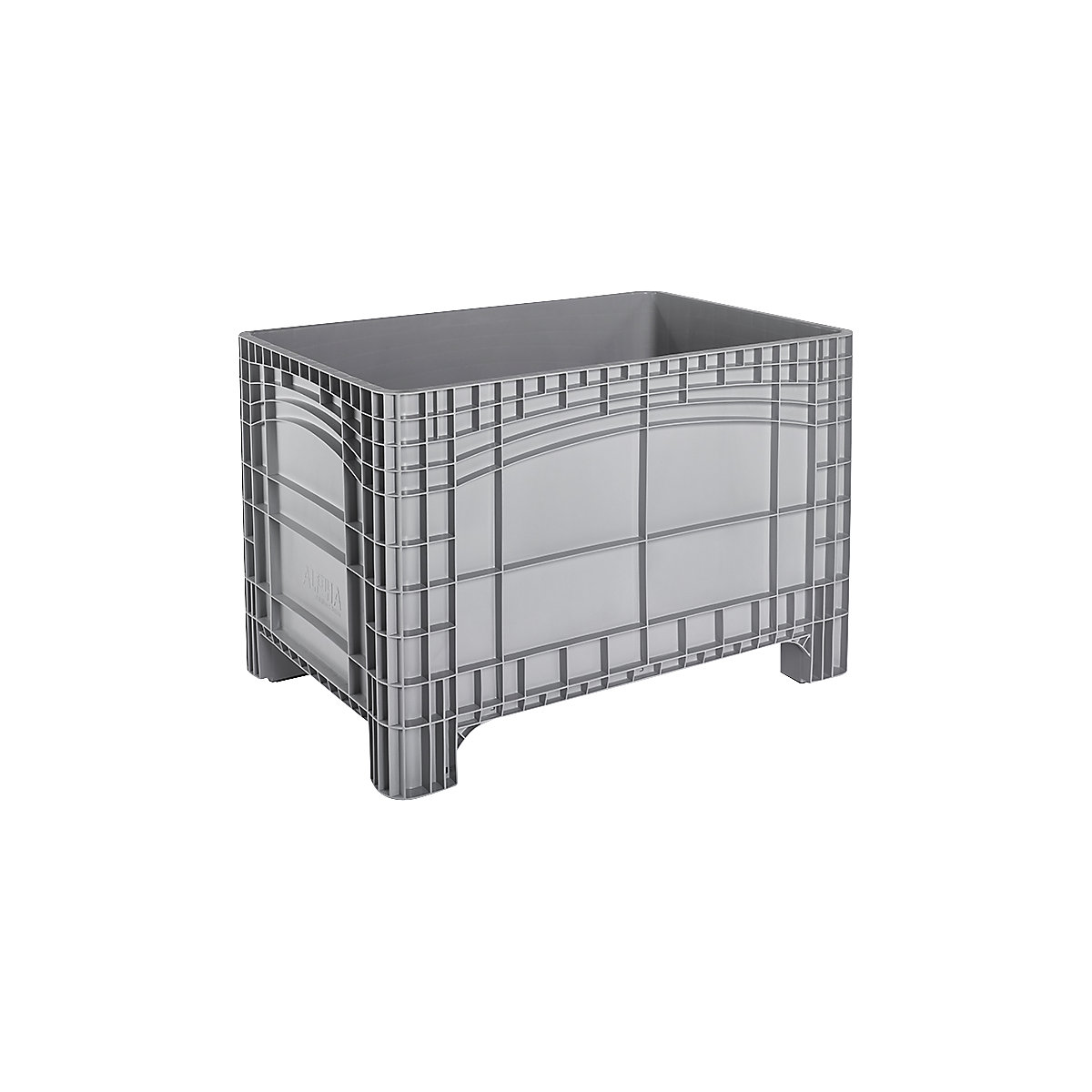 Contenitore supercapiente, capacità 535 l, 4 piedini, grigio-0