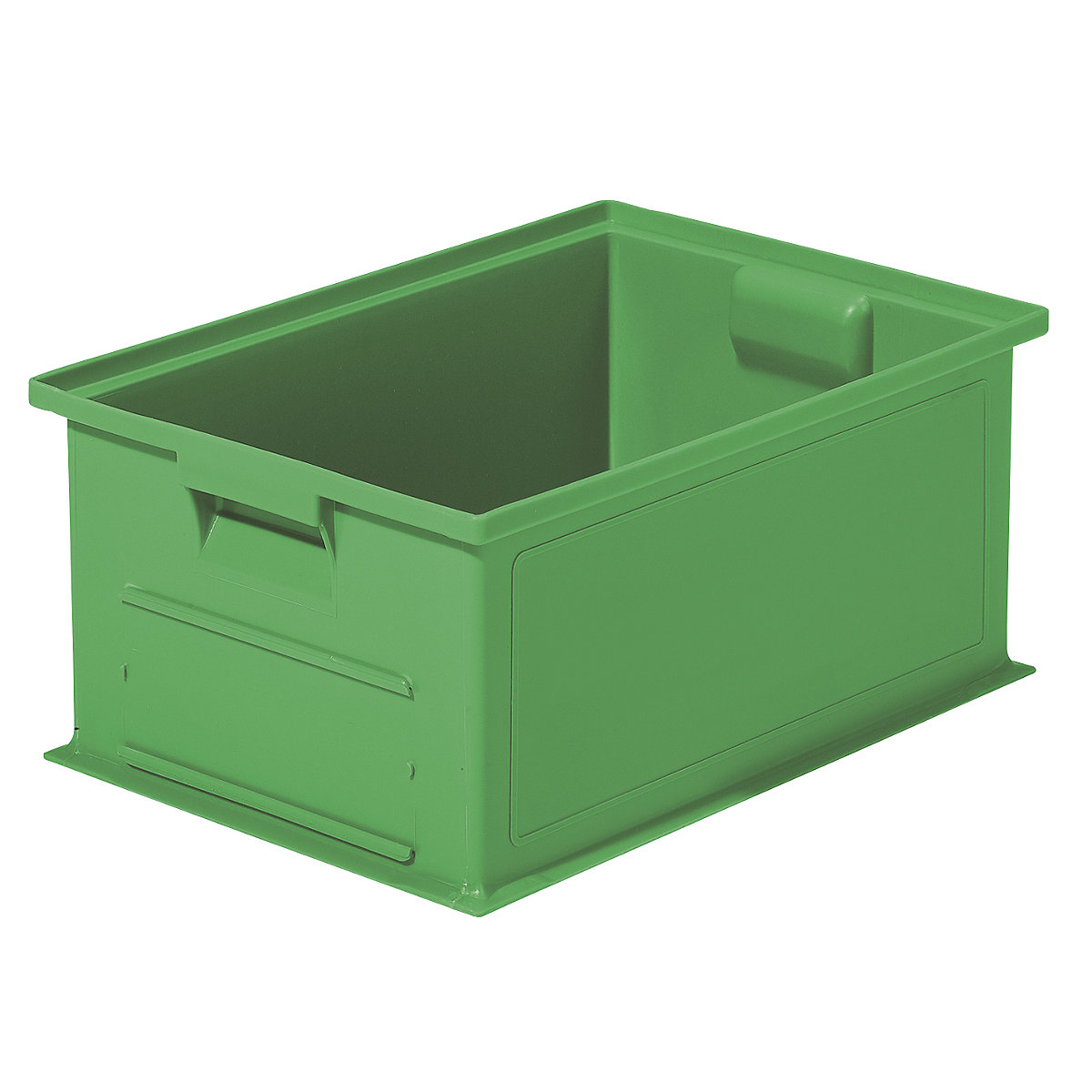 Cassa impilabile per trasporto, lungh. x largh. x alt. 465 x 314 x 198 mm, colore verde, conf. da 10 pezzi-0