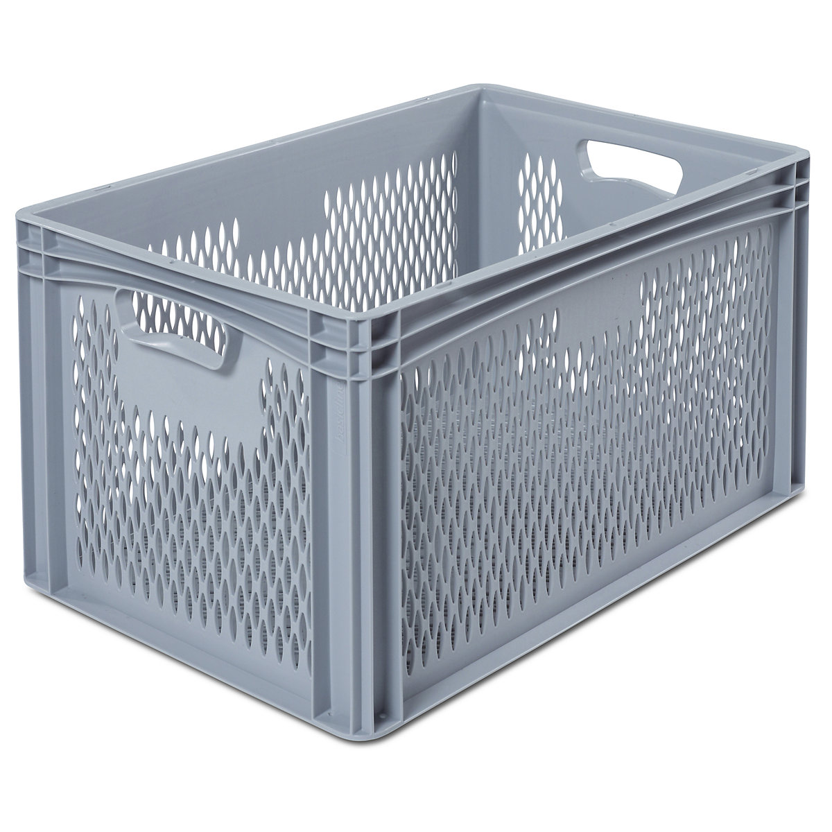 Contenitore a norma europea, lungh. x largh. 600 x 400 mm, pareti e fondo forati, altezza 320 mm-0