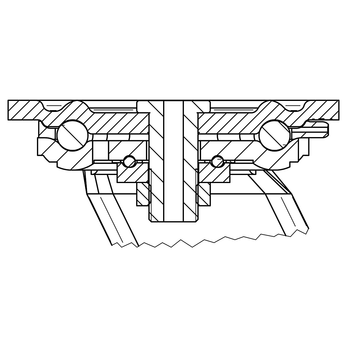 Nylon wheel, hardwearing – TENTE (Product illustration 4)-3