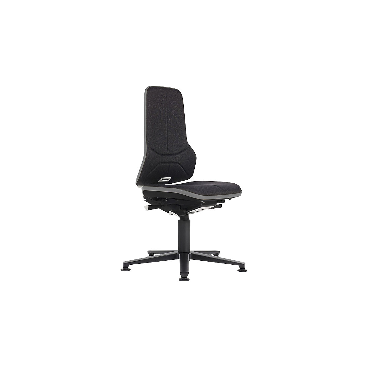 bimos – Siège d'atelier NEON, assise tissu, antistatique, bande flexible grise