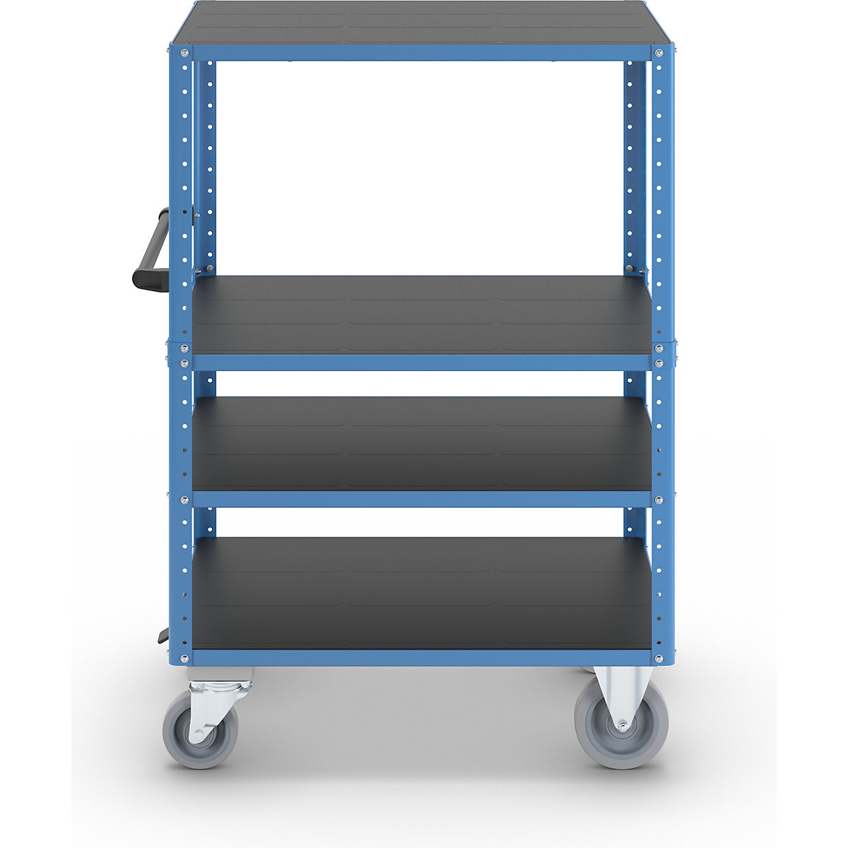 Chariot à tablettes CustomLine, ouvert sur 4 côtés – eurokraft pro (Illustration du produit 7)-6