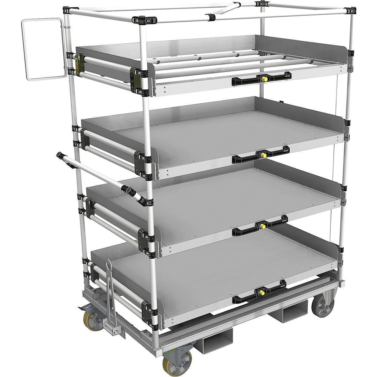Chariot tubulaire F 4 niveaux