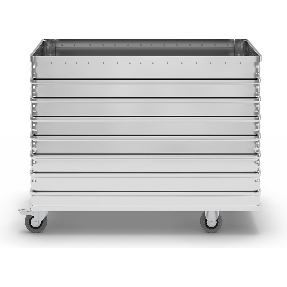 Chariot-caisse en aluminium à panneau latéral abaissable – Gmöhling (Illustration du produit 13)-12