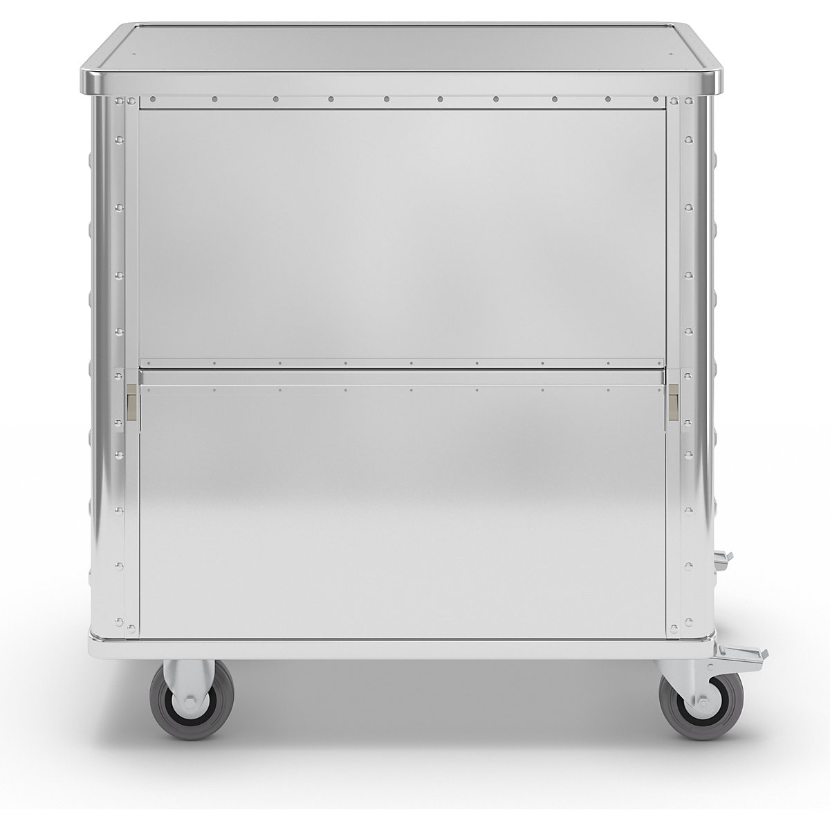 Chariot-caisse en aluminium à panneau latéral abaissable – Gmöhling (Illustration du produit 6)-5