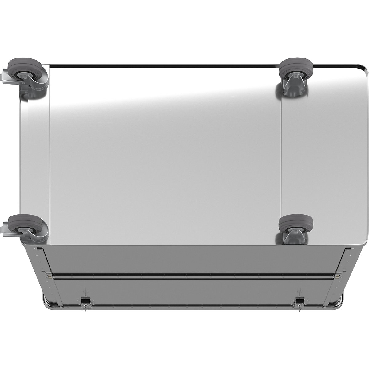 Chariot-caisse en aluminium à panneau latéral abaissable – Gmöhling (Illustration du produit 7)-6