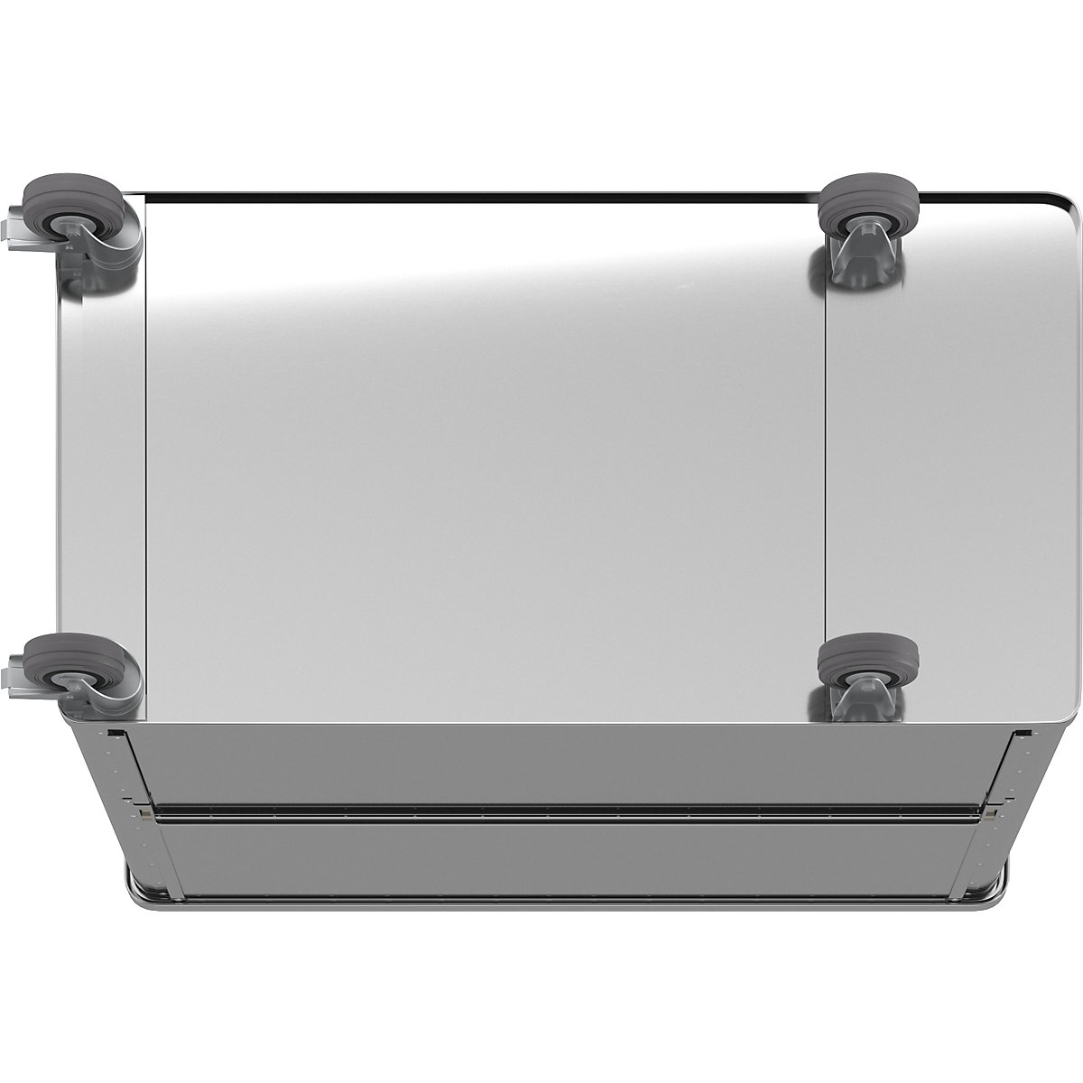 Chariot-caisse en aluminium à panneau latéral abaissable – Gmöhling (Illustration du produit 9)-8