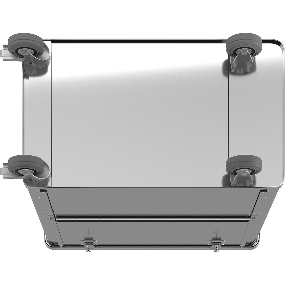 Chariot-caisse en aluminium à panneau latéral abaissable – Gmöhling (Illustration du produit 12)-11