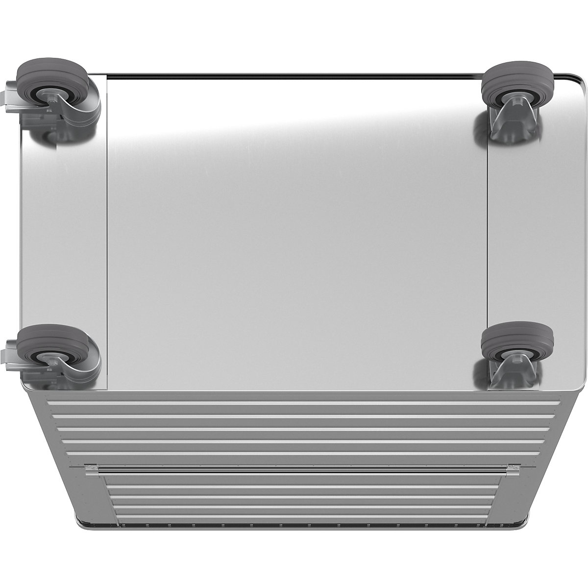 Chariot-caisse en aluminium à panneau latéral rabattable – Gmöhling (Illustration du produit 17)-16