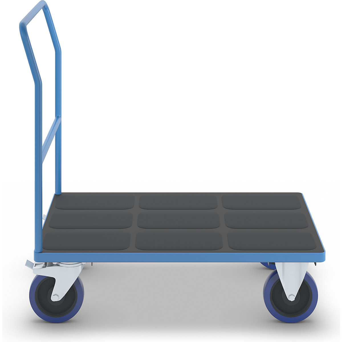 Chariot plate-forme avec barre de poussée – eurokraft pro (Illustration du produit 2)-1