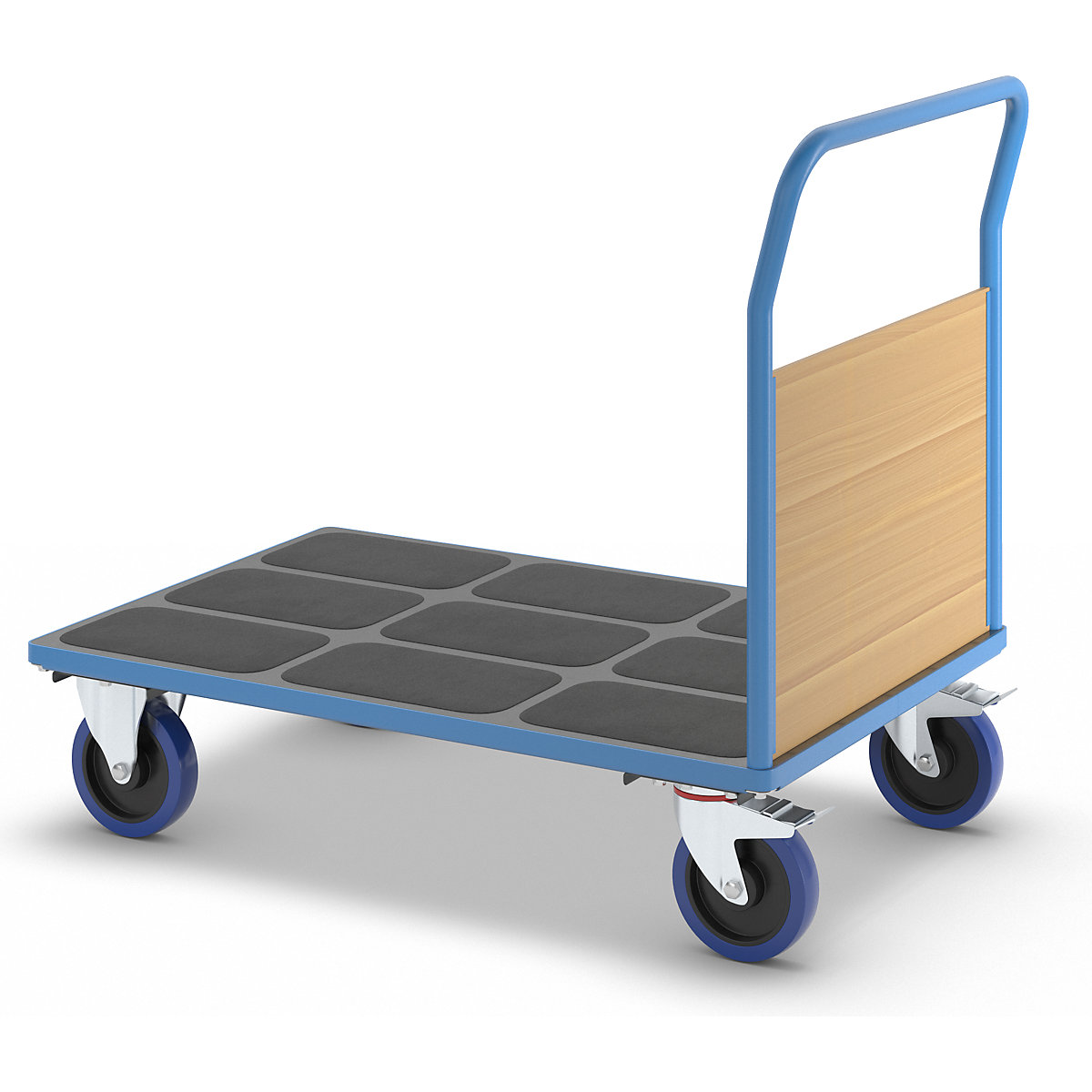 Chariot plate-forme avec panneau sur petit côté – eurokraft pro (Illustration du produit 7)-6