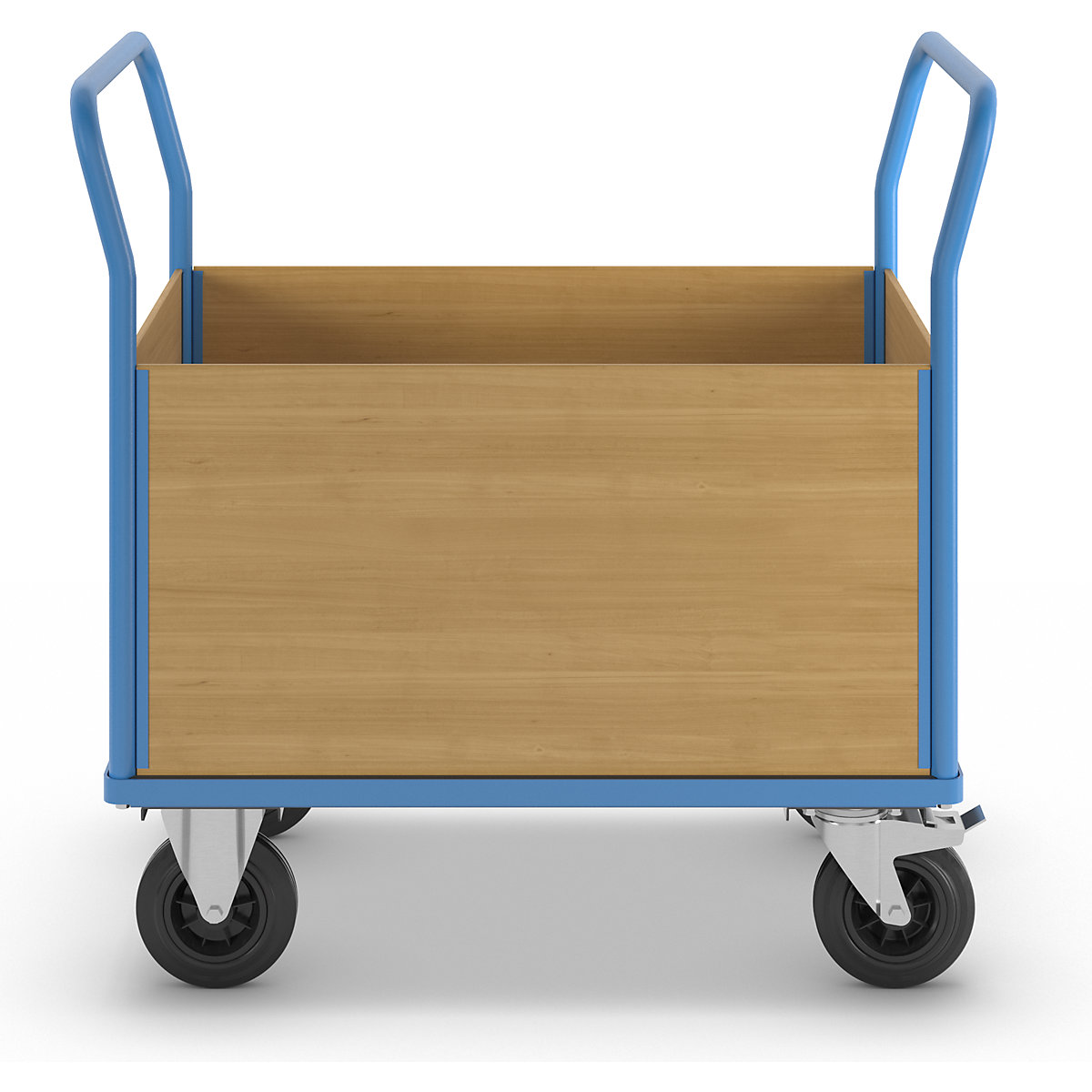 Chariot plate-forme avec panneaux en bois – eurokraft pro (Illustration du produit 5)-4