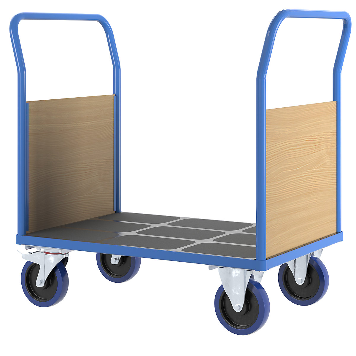 Chariot plate-forme avec panneaux sur petits côtés – eurokraft pro (Illustration du produit 4)-3