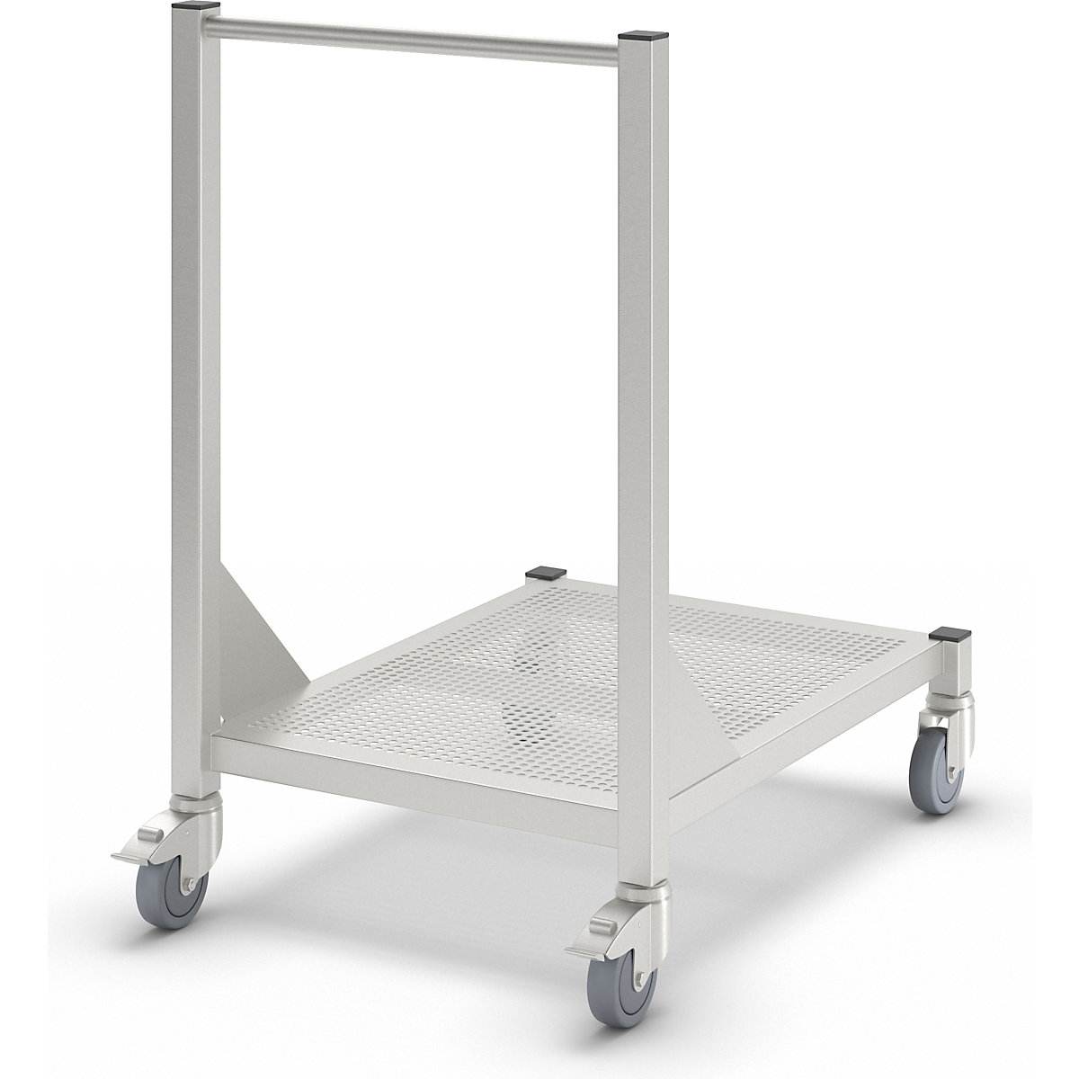 Table mobile pour salle blanche, en inox, 1 niveau, longueur 800 mm-1