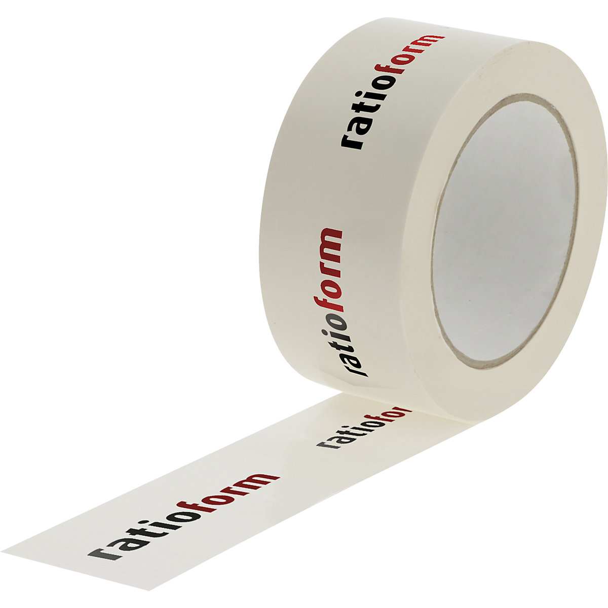 Nastro per pacchi in PET, stampa personalizzata, conf. da 36 rotoli, stampa a 2 colori, bianco-0