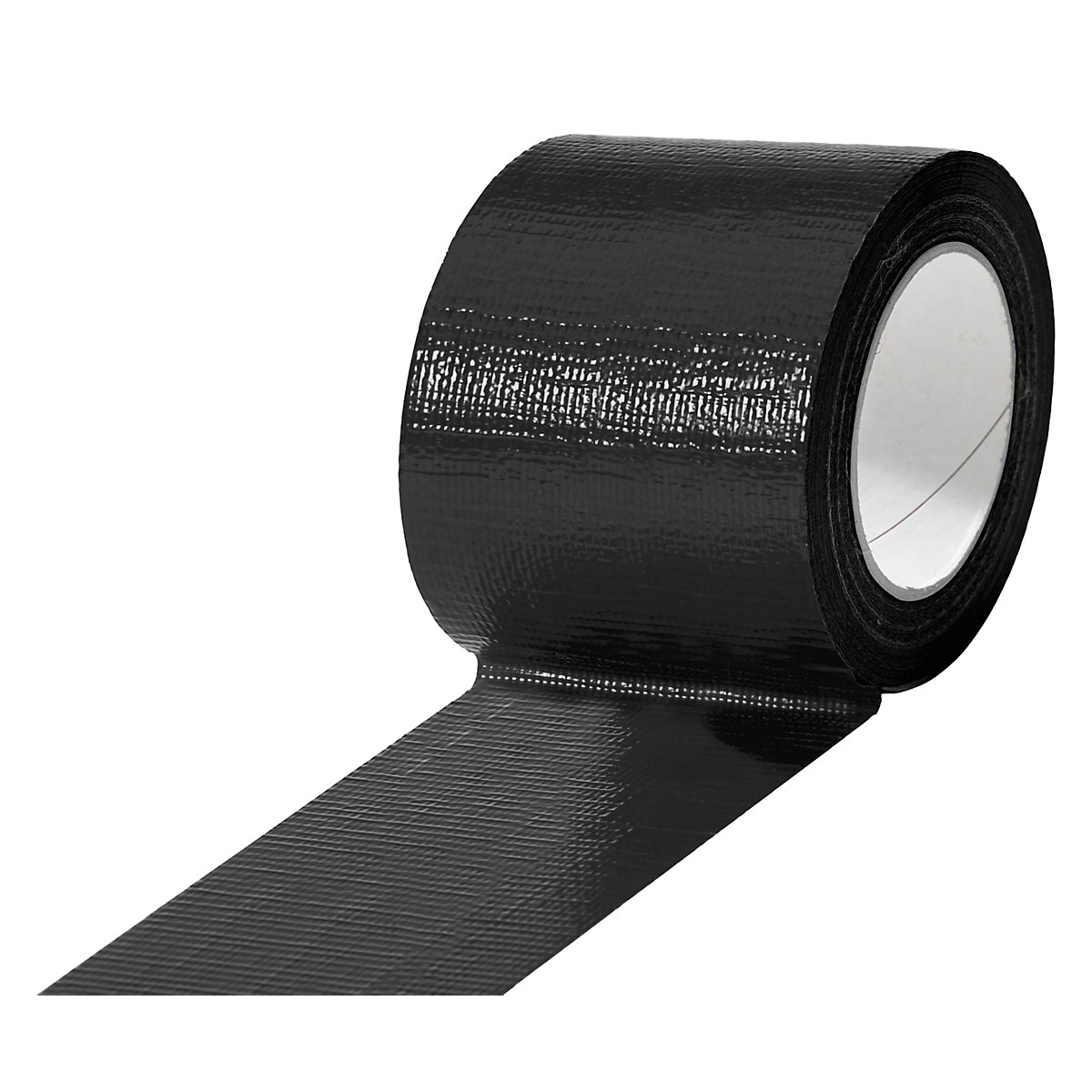 Cinta de tejido, en diferentes colores, UE 12 rollos, negro, anchura de cinta 75 mm-12