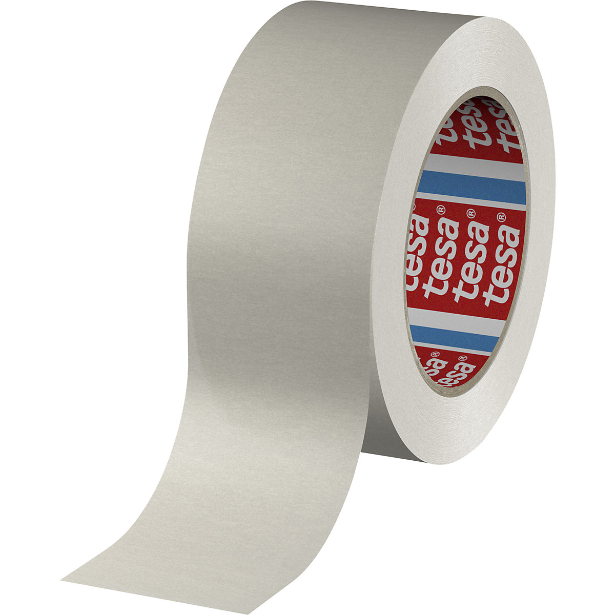 Cinta de embalaje de papel – tesa, tesa® 4713, UE 36 rollos, blanco, anchura de cinta 50 mm-1
