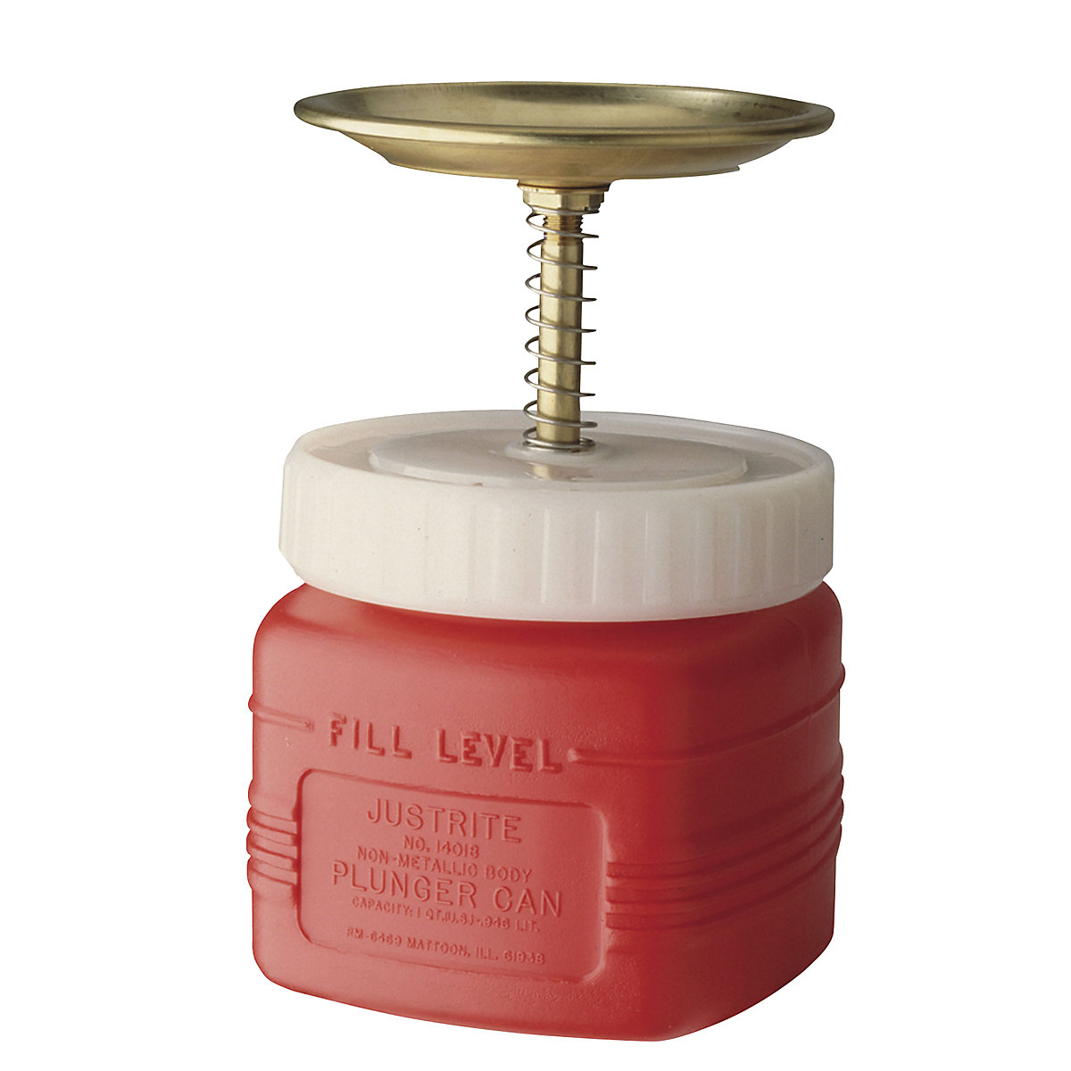 Plunger can – Justrite, polyethylene, capacity 1 l-0