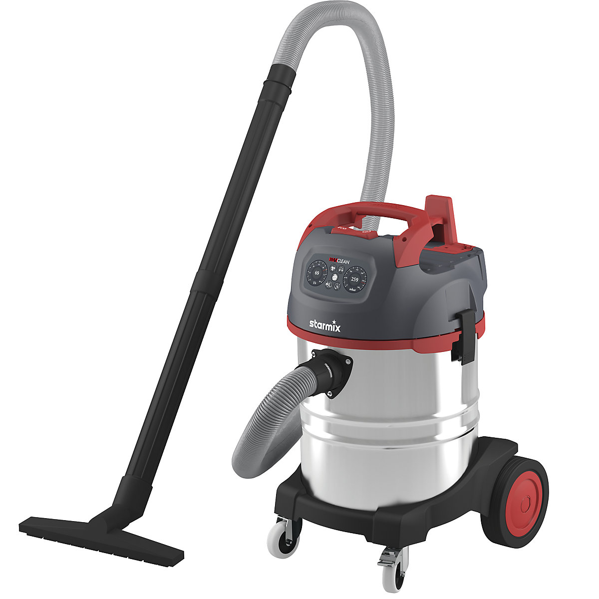 uClean wet/dry vacuum cleaner with coarse dirt accessories – starmix