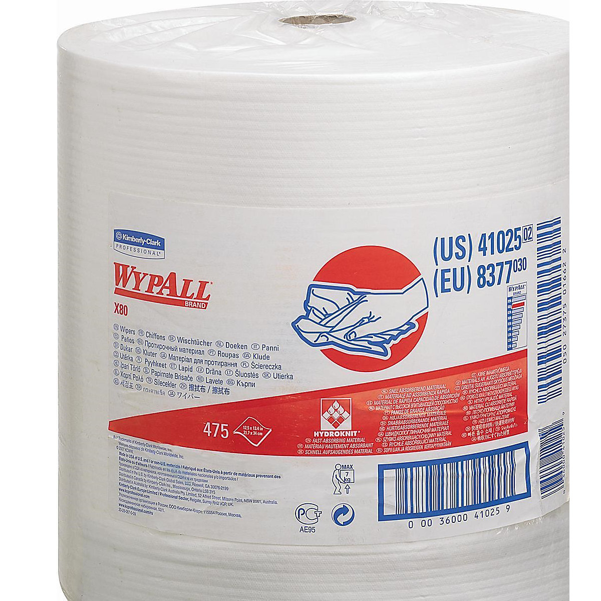 WypAll® X80 large roll of wipes 8377 – Kimberly-Clark