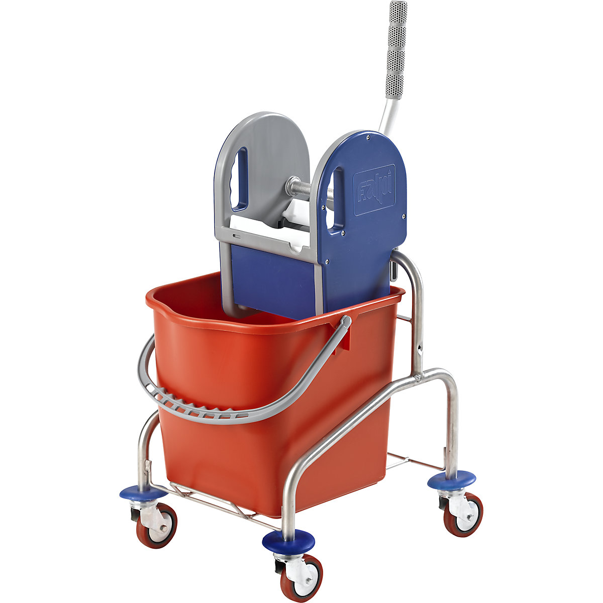 Stainless steel cleaning trolley – eurokraft pro