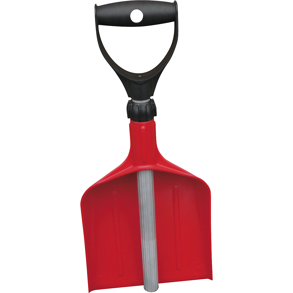 Telescopic hand shovel – eurokraft basic, length 100 mm, red-0