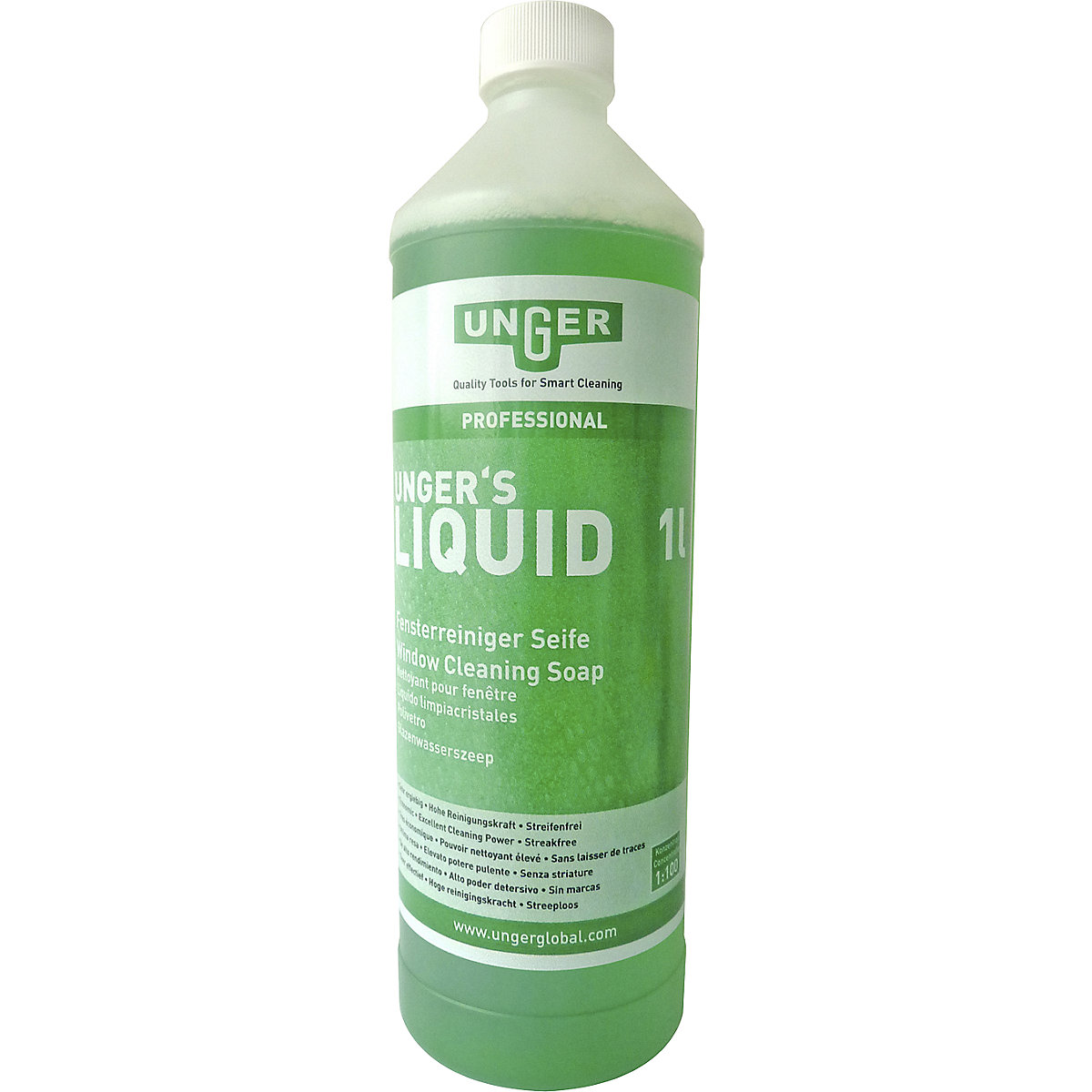 Concentrated window and glass cleaner - Unger