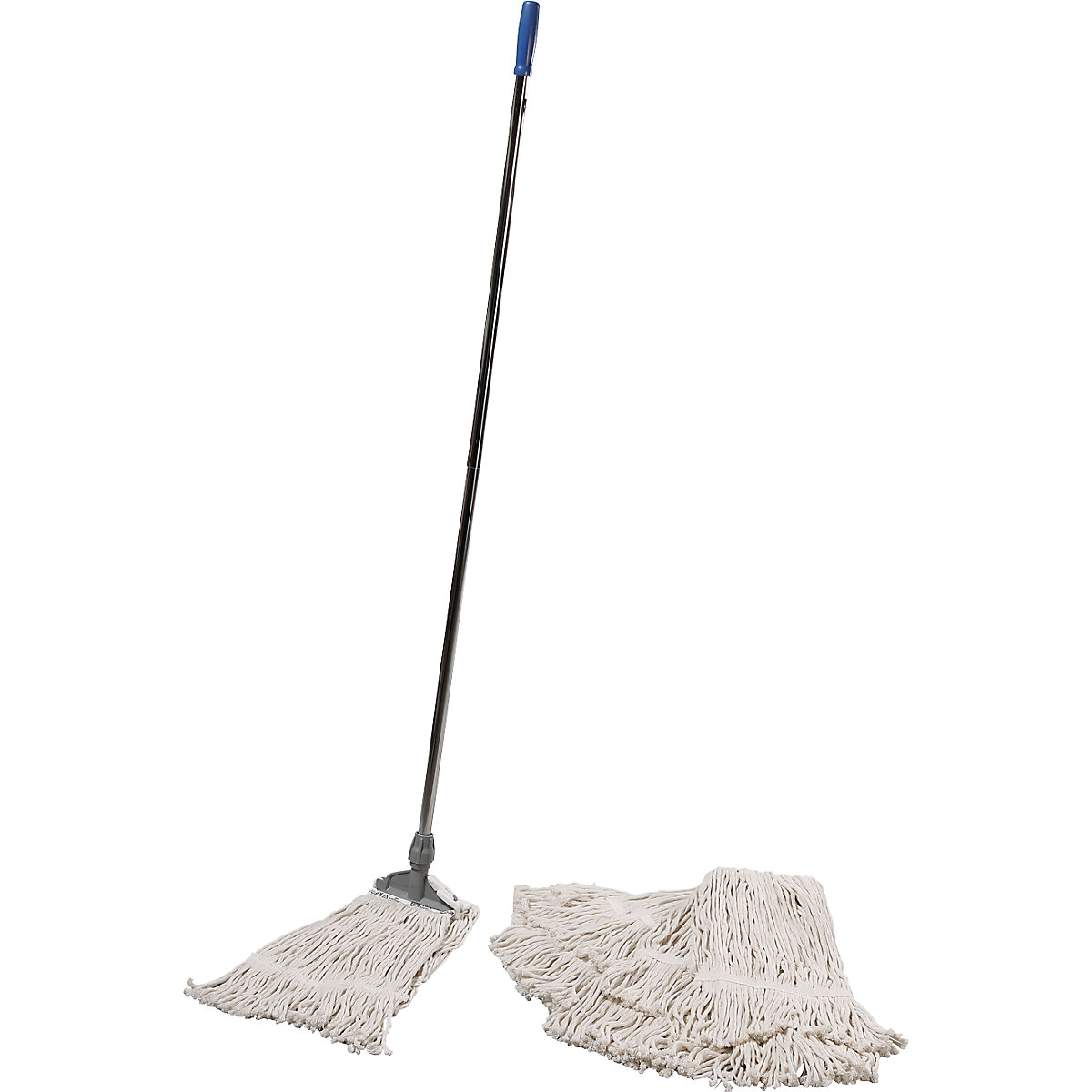 Floor mop holder with handle
