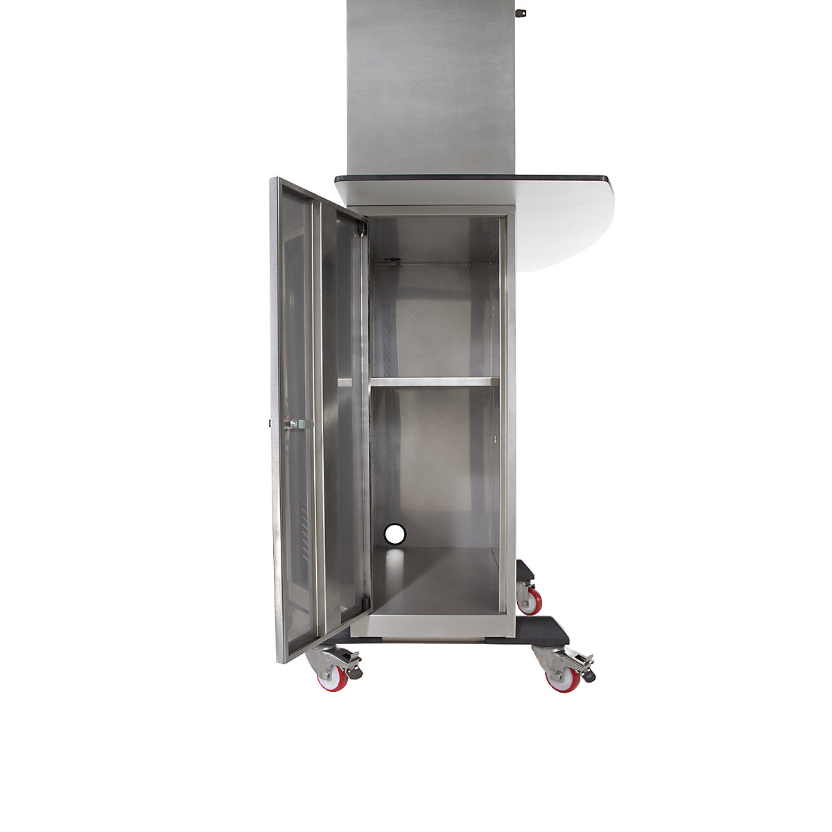 Stainless steel PC cupboard – eurokraft pro (Product illustration 3)-2
